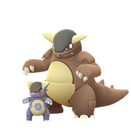 kangaskhan and mega kangaskhan